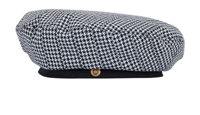 Versace Houndstooth Flat Cap, front view
